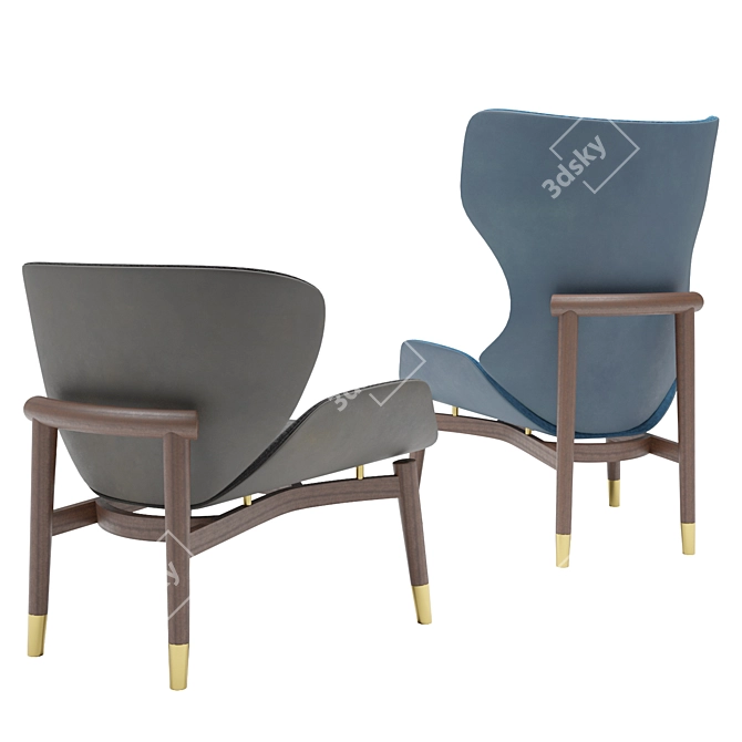 Luxury Jorgen Armchair: Exquisite Design for Ultimate Comfort 3D model image 7