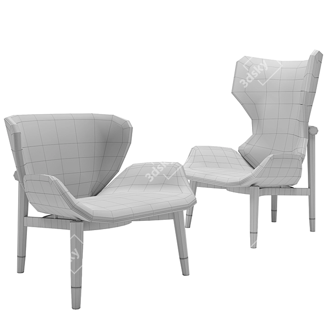 Luxury Jorgen Armchair: Exquisite Design for Ultimate Comfort 3D model image 10