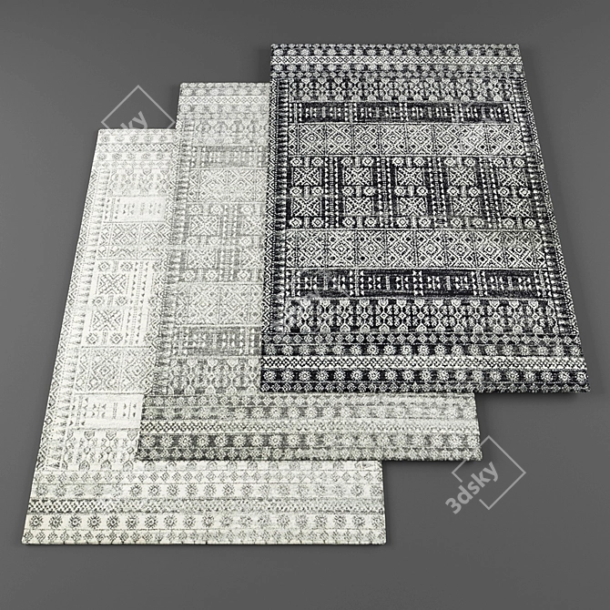 High-Resolution Carpets (Set of 3) 3D model image 1