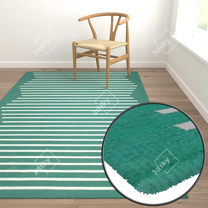 Versatile Carpets Set: High-Quality Textures for Stunning Renders 3D model image 5