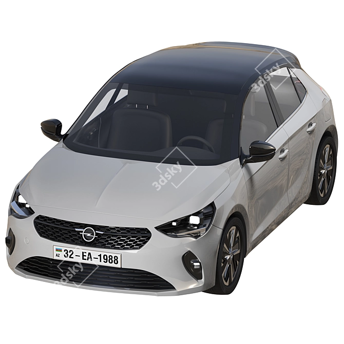 Opel E Corsa 2019: Electric Efficiency & Stylish Comfort 3D model image 2