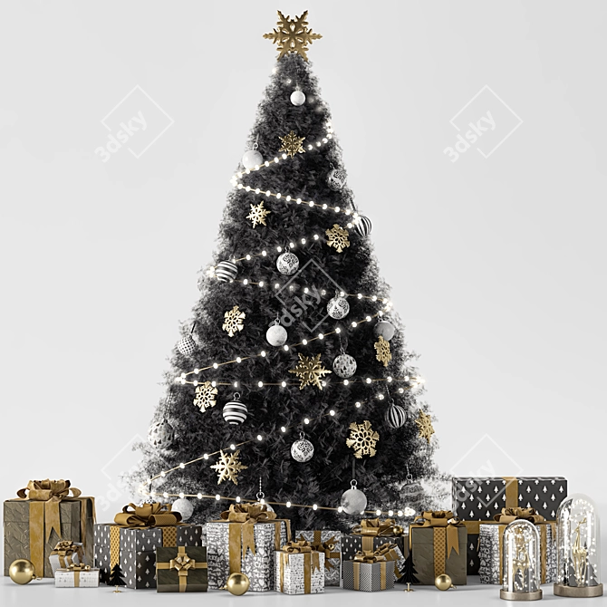 Vray-Ready Christmas Tree 03 3D model image 1
