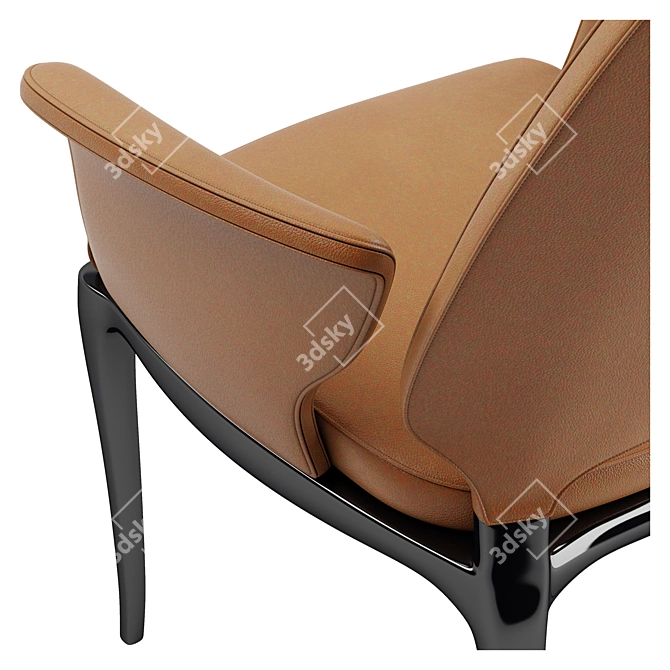 Contour Leather Chair 3D model image 9