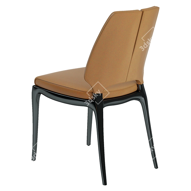 Contour Leather Chair 3D model image 11