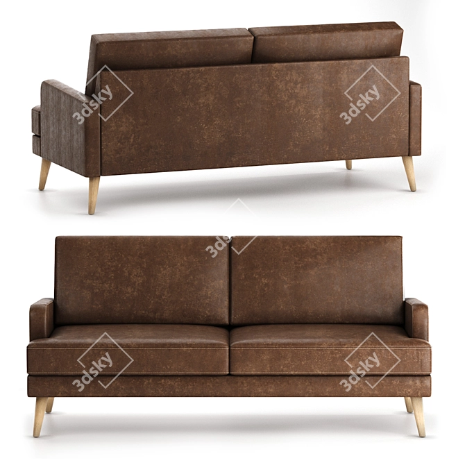 Luxurious Hevith Barhat Sofa 3D model image 2