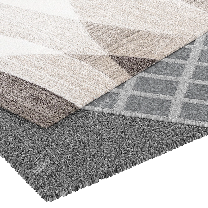 Luxury Textured Carpet 3D model image 3