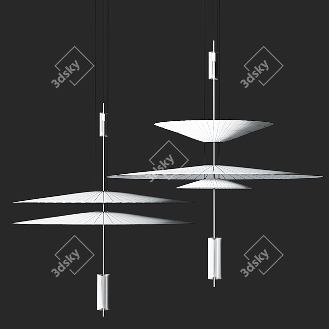 Contemporary Pendant Lights: Elegant and Stylish 3D model image 4