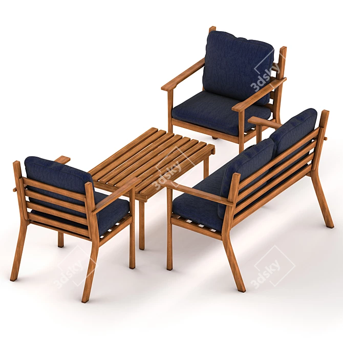 Koctas Coffee Garden Seating: Elegant and Spacious 3D model image 2