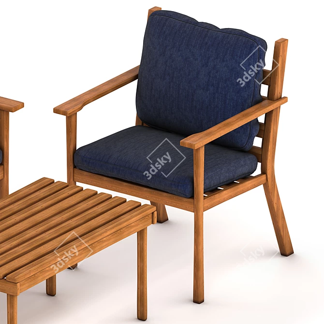 Koctas Coffee Garden Seating: Elegant and Spacious 3D model image 4