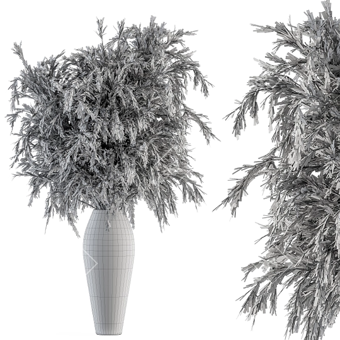 55 Pampas Dry Plant Bouquet 3D model image 5