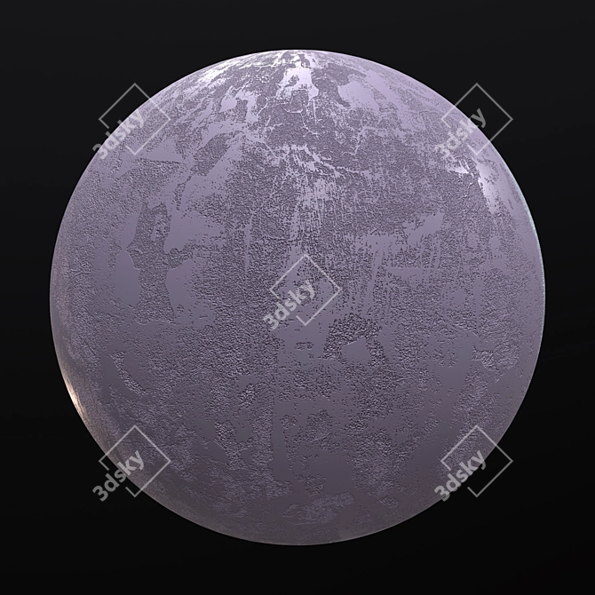 Customizable Concrete Plaster: Perfect PBR Material 3D model image 4