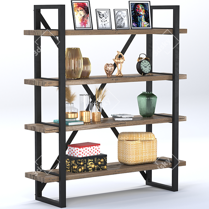 Elegant Decor Shelve 3D model image 1