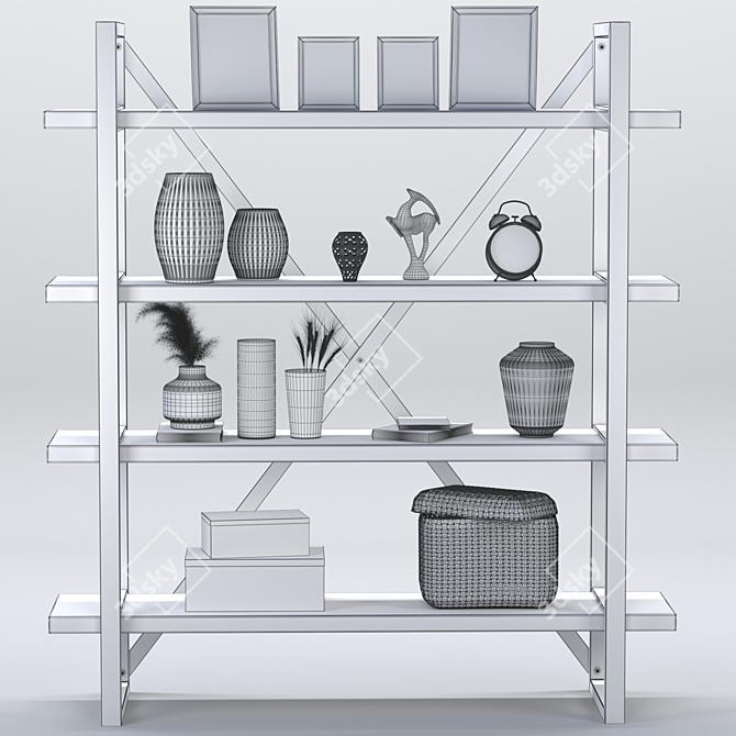 Elegant Decor Shelve 3D model image 4