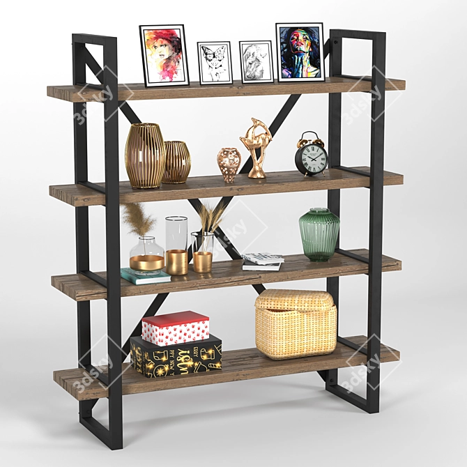 Elegant Decor Shelve 3D model image 5