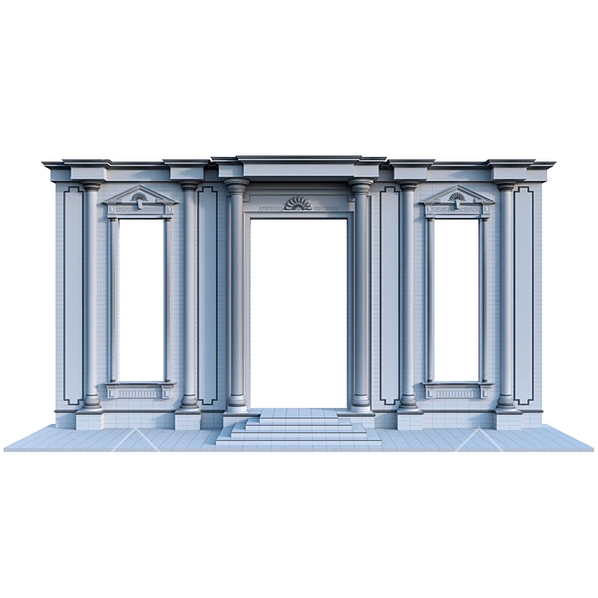 Classic Facade Decor 3D model image 3