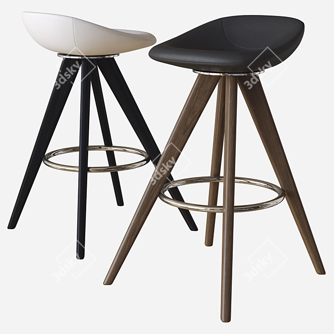 Modern Palm Stool by Calligaris 3D model image 2