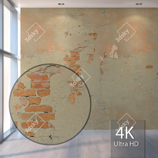 Seamless Plaster Texture 3D model image 1