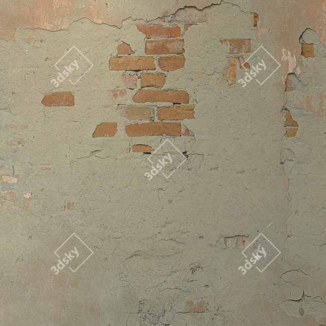 Seamless Plaster Texture 3D model image 4