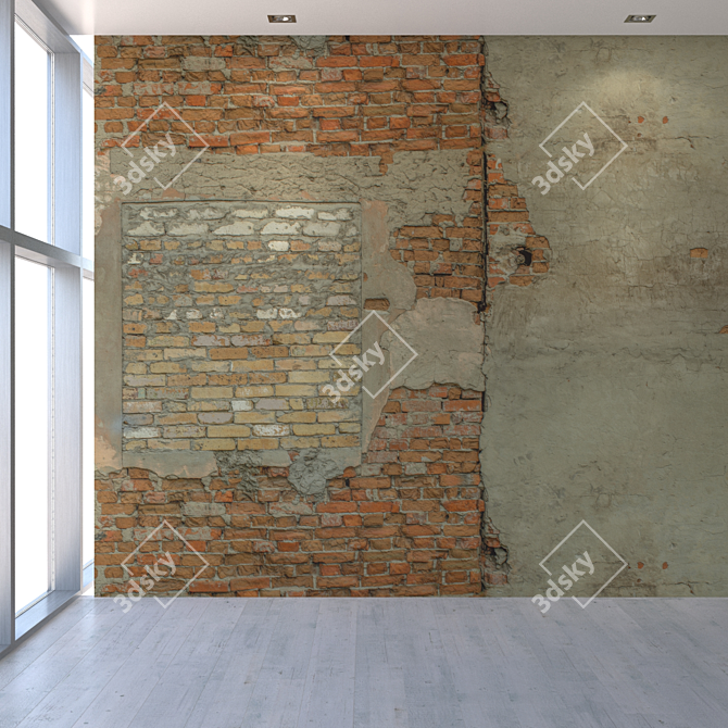 Title: Seamless Brick Wall Texture 3D model image 5