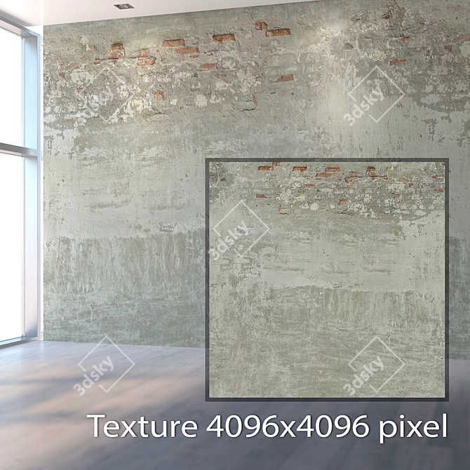 Seamless Plaster Texture 3D model image 2