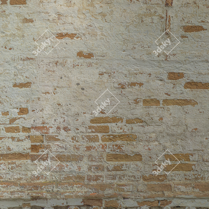 Title: High-Resolution Seamless Brick Wall 3D model image 4