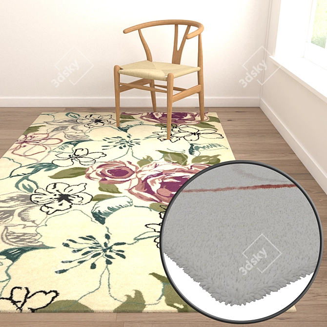 Versatile High-Quality Carpet Set 3D model image 5