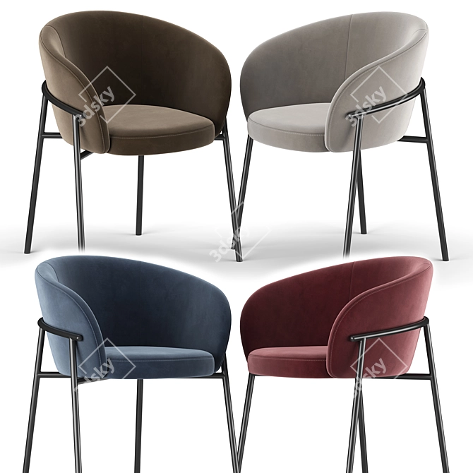 ErgoFlex Rimo Chair 3D model image 2