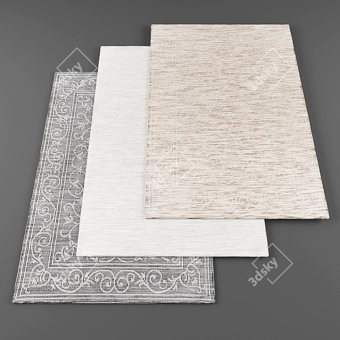 High Resolution Rugs Bundle - 6 Textures! 3D model image 1