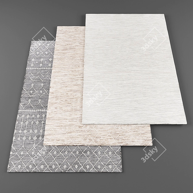 High Resolution Rugs Bundle 3D model image 1