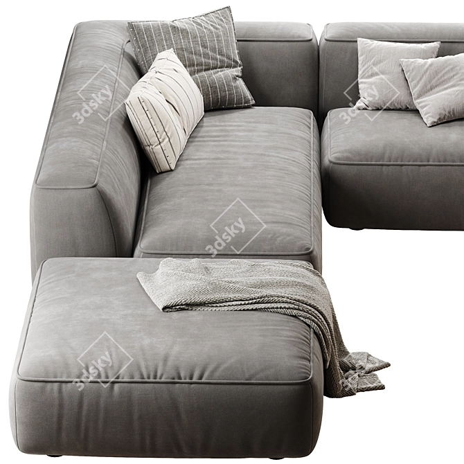 Lema Cloud: Modern & Stylish Sofa 3D model image 4