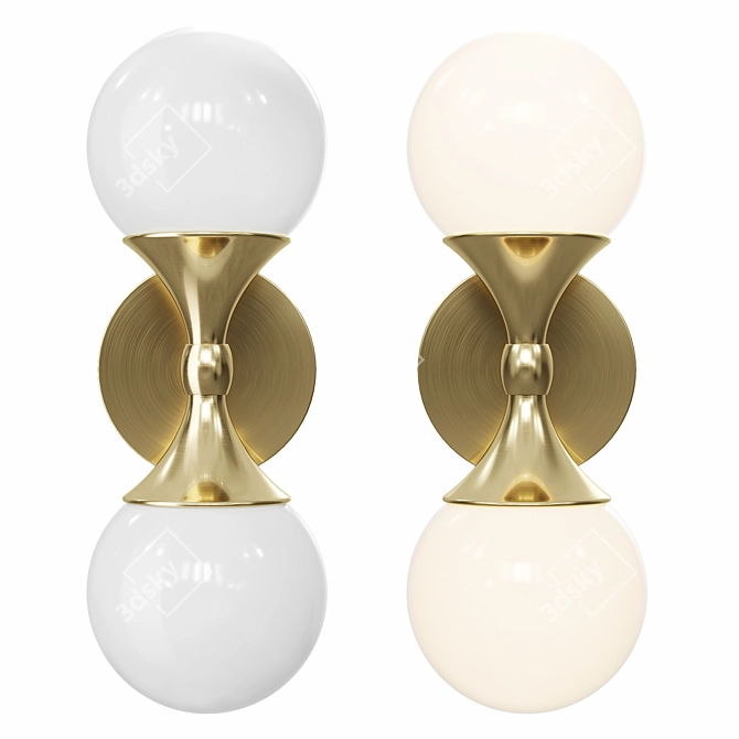 Astoria Wall Sconce: Elegant & Efficient 3D model image 2