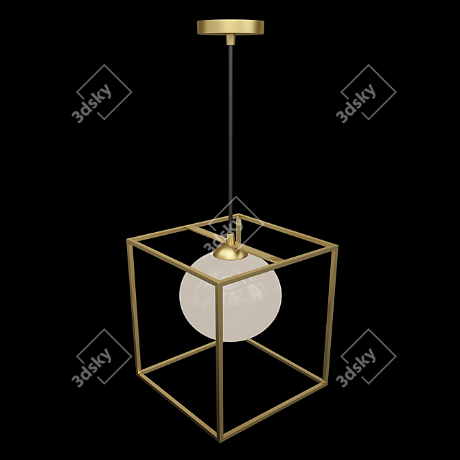 Modern Pendant Lamp Trinity 3D model image 2