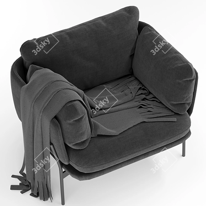 Stylish Sussex Cosmorelax Armchair 3D model image 3