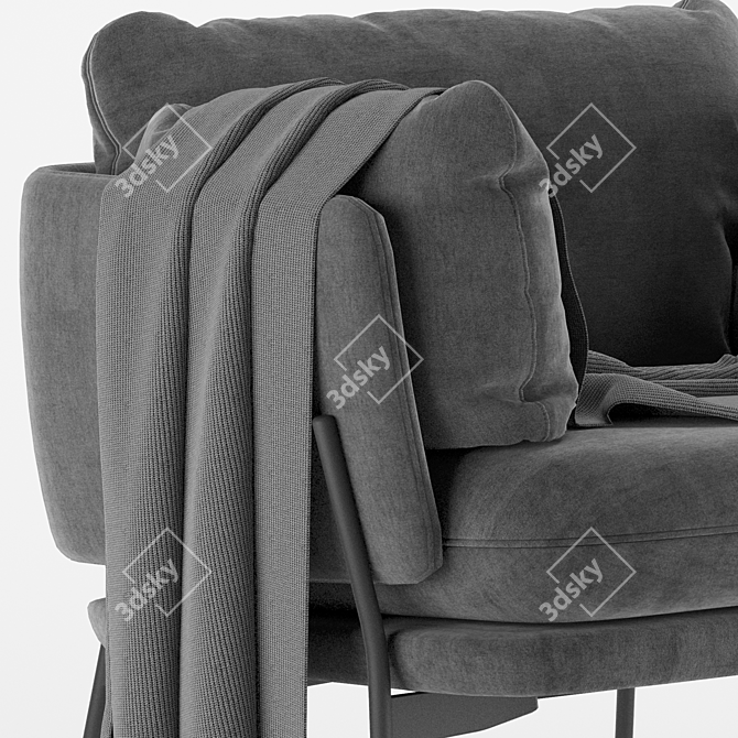Stylish Sussex Cosmorelax Armchair 3D model image 4