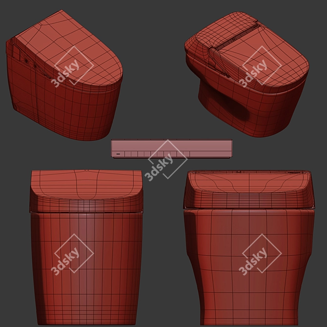TOTO NEOREST EX & AH Toilets 3D model image 2