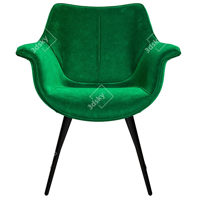 Modern Julian Armchair: Stylish & Comfortable 3D model image 2