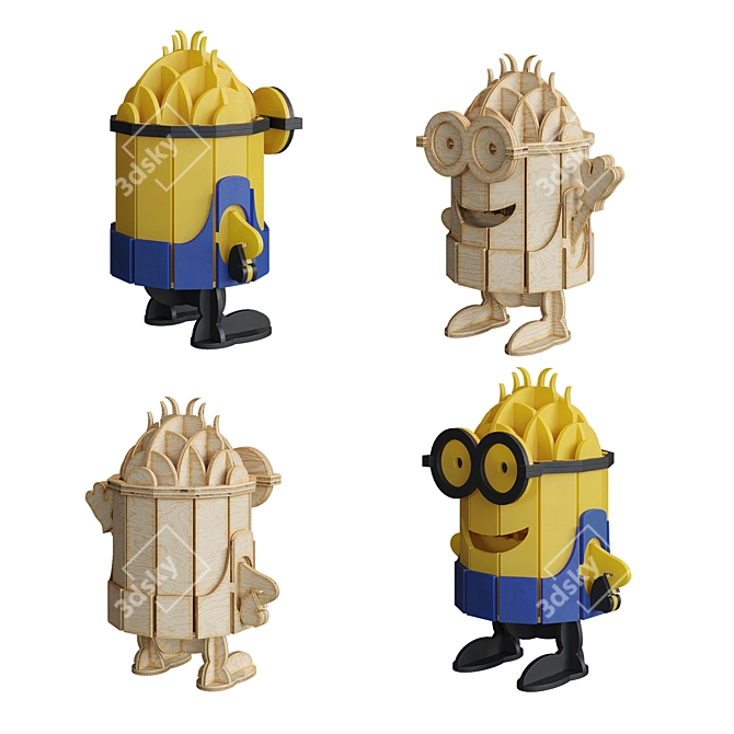 Adorable Minion 3D Model 3D model image 4