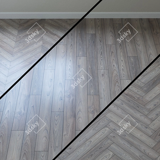 Premium Asian Sterling Oak Parquet 3D model image 4