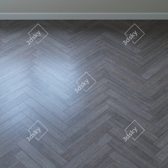 Flint Oak Parquet Flooring 3D model image 3