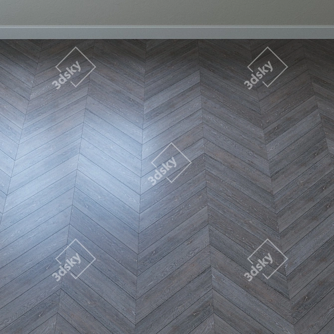 Flint Oak Parquet Flooring 3D model image 4