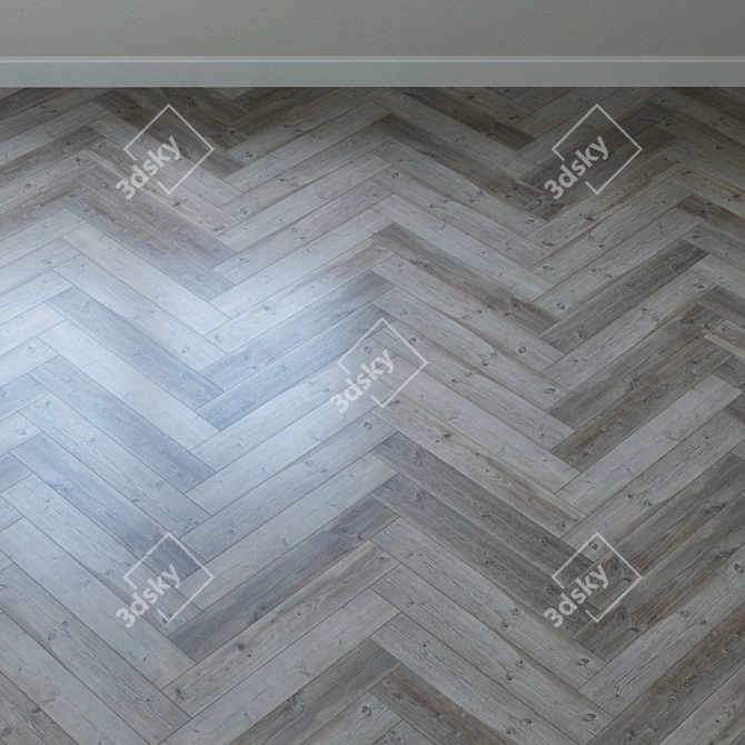 Mountain Retreat Pine Parquet 3D model image 3