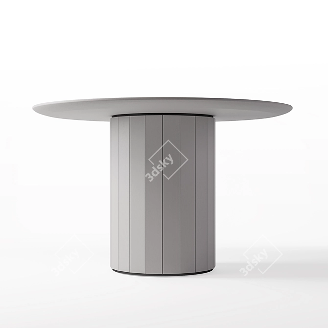 Smart Dining Table with Integrated Power Outlets 3D model image 3