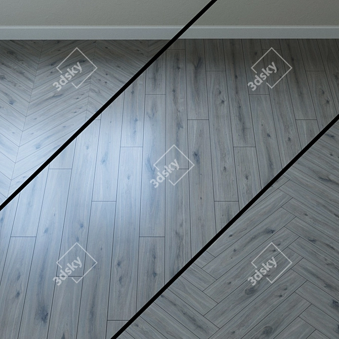 Title: Elementary Oak Parquet 3D model image 1