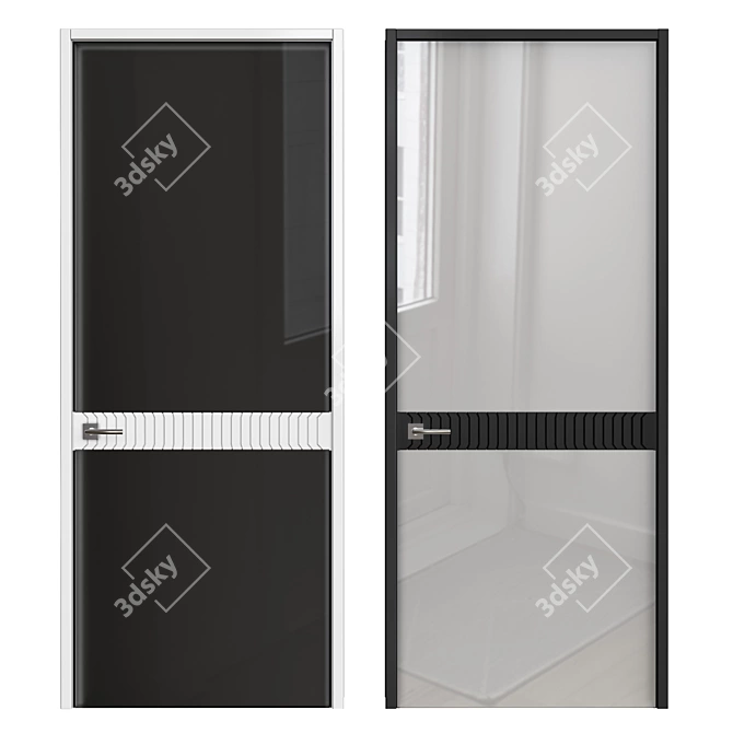 Sleek Interior Door: Modern Design 3D model image 1