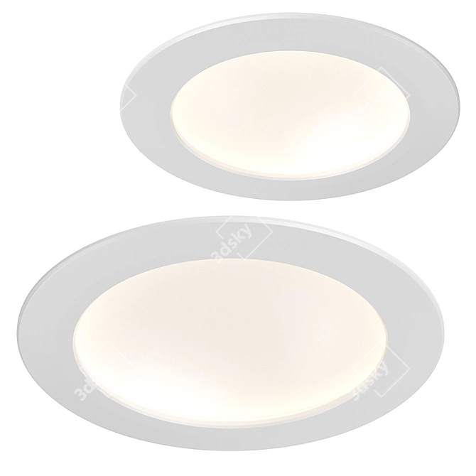 Riverbe Lightstar LED Recessed Light 3D model image 1