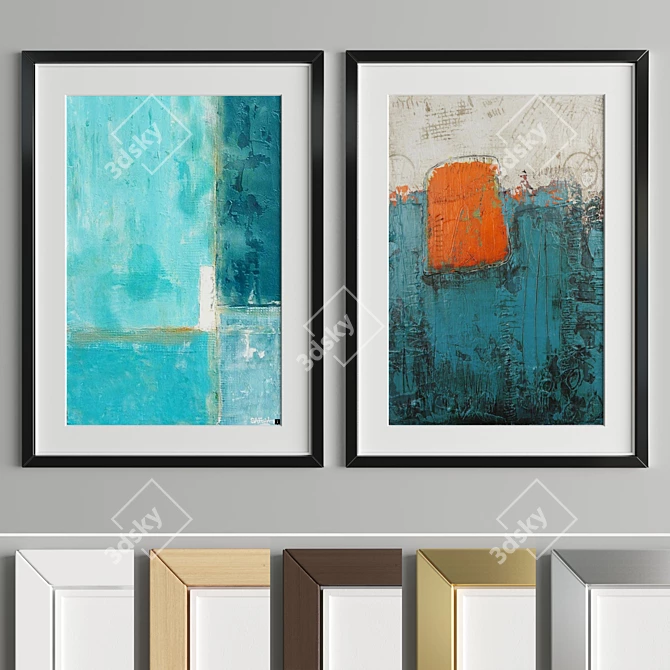 Multi-Material Art Frame - 50x70cm 3D model image 5