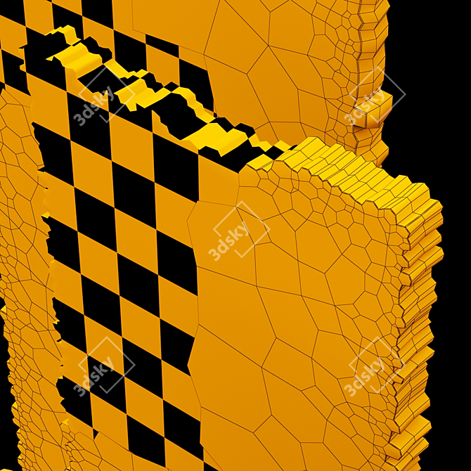 Marble Slab Plate No. 3: Polished & Textured 3D model image 5