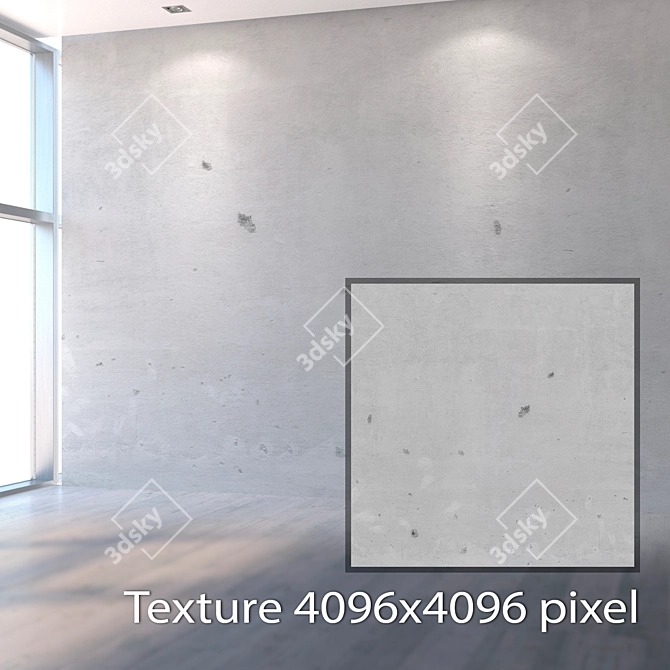 Seamless Plaster Texture Kit 3D model image 2