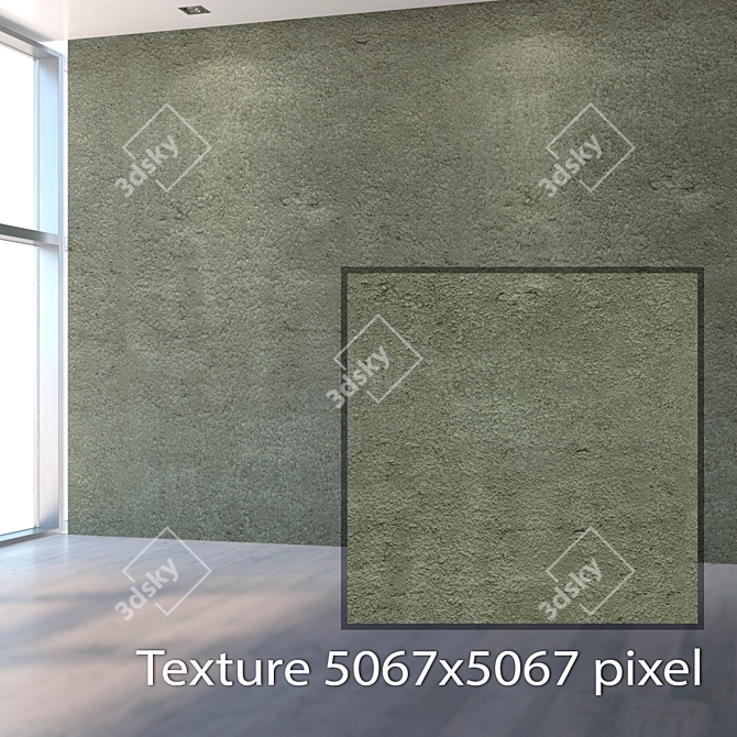 Seamless Plaster Texture Pack 3D model image 2