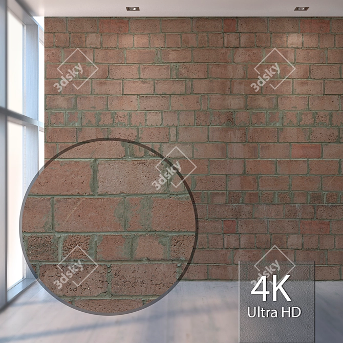 Seamless Brick Texture Pack 3D model image 1